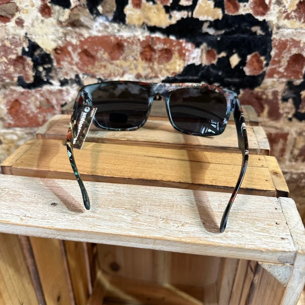 Outdoorsman Camouflage Eyewear UV400 Sport Sunglasses Mens Camo Amber Lens NEW